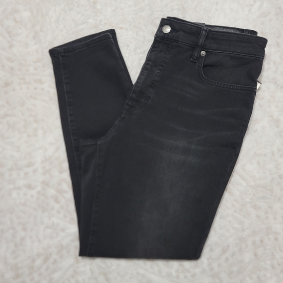 Lauren Ralph Lauren High-Rise Skinny Ankle Jean Women's Size14 Empire Black Wash - Picture 8 of 15